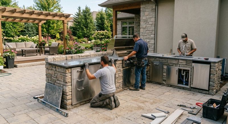 Outdoor Kitchen Construction in Roswell, GA