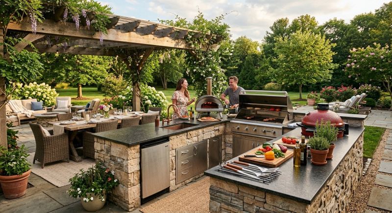 Outdoor Kitchen Installation in South Houston, TX